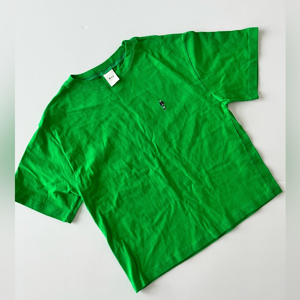 Pigeon Said Please Oversized Vibrant Green kids T-Shirt